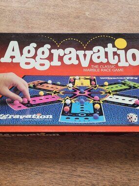 VTG 1989 Milton Bradley Aggravation Board Game Complete